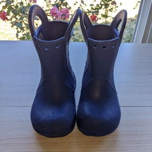 Kids Boys Girls Crocs Boots Size C8 Color Blue